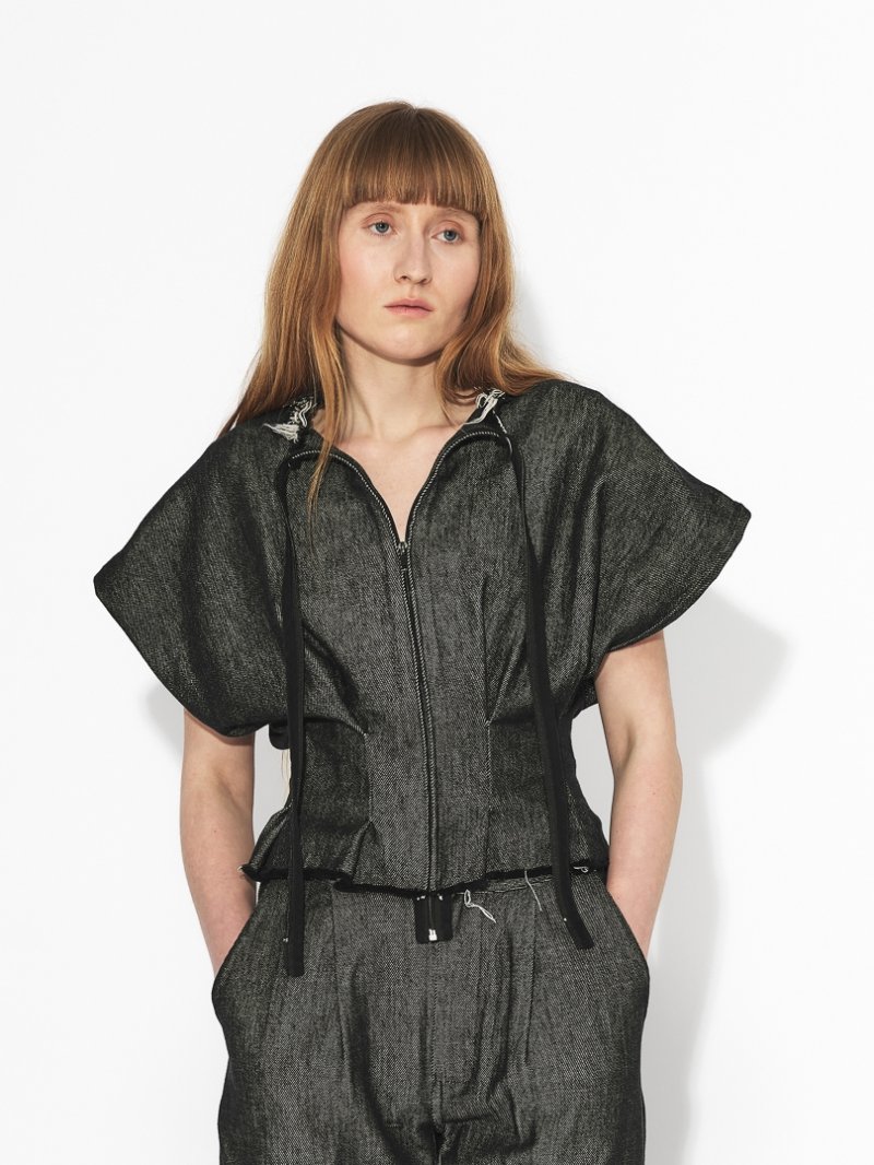 Nahoře rozepínací / denim Hjógo / black